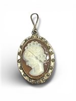 Anhänger Mandile 1922 Dame Cammei antichi in Silber Conchiglia 2MCICM212